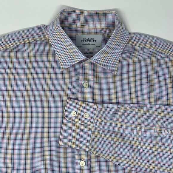Charles Tyrwhitt Other - Charles Tyrwhitt Multi Color Check Slim Fit Men's Shirt Neck 16 1/2" Sleeve 35